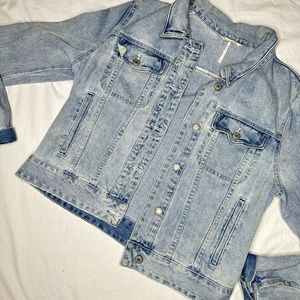 Free People Denim Jacket Size Large